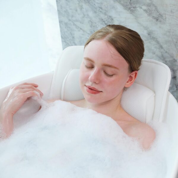 Eulaxlab Full Body Bath Pillow with Lumbar Pillow Bathtub Cushion with 13 Suction Cups - 图片 4