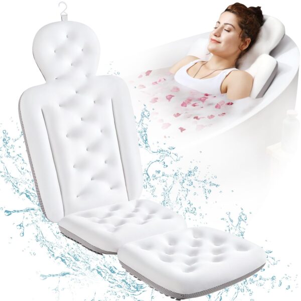 Eulaxlab Full Body Bath Pillow for Bathtub, Thick Bathtub Cushion