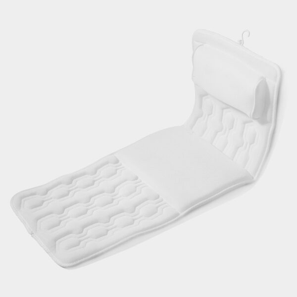 Eulaxlab White Full Body Bath Pillow Bathtub Cushion with 13 Suction Cups - 图片 4