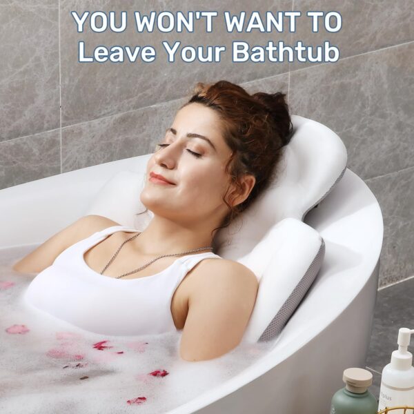 Eulaxlab Full Body Bath Pillow for Bathtub, Thick Bathtub Cushion - 图片 5